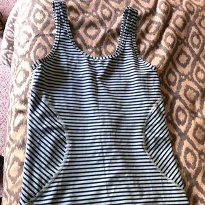 Zella blue striped workout tank
